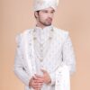 Stylish Sherwani White Color