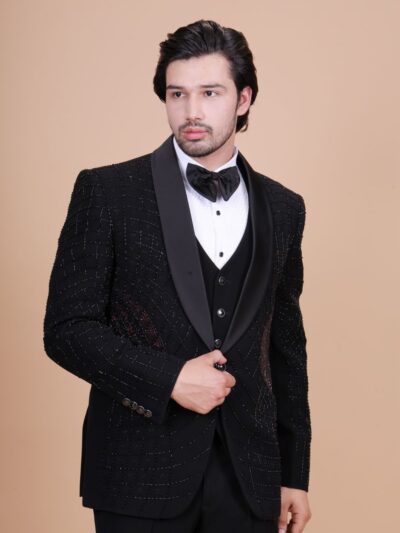 Marvelous Stylish Black Color Tuxedo