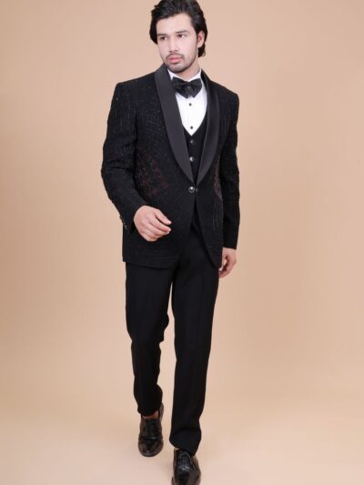 Marvelous Stylish Black Color Tuxedo