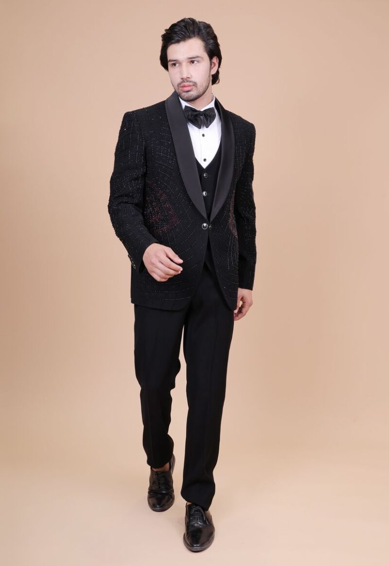 Marvelous Stylish Black Color Tuxedo