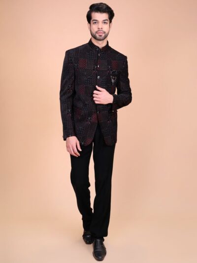 Thread Work Jodhpuri Suit