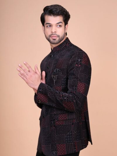 Thread Work Jodhpuri Suit