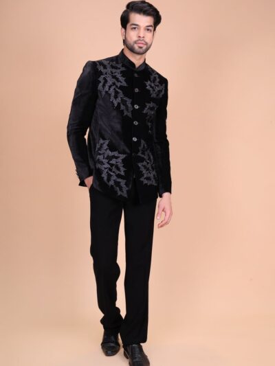 Designer Embroidered Jodhpuri Suit