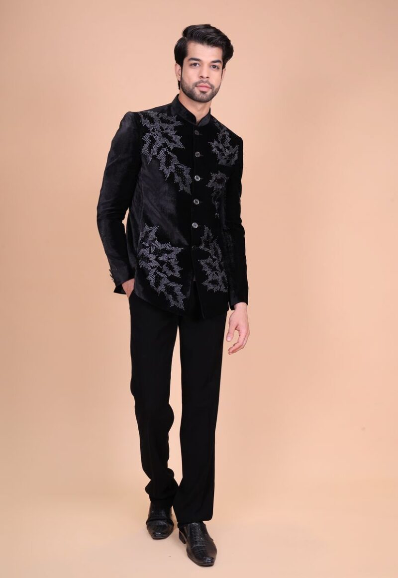 Designer Embroidered Jodhpuri Suit