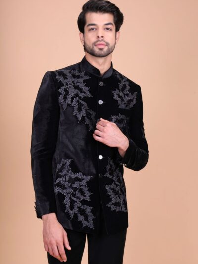 Designer Embroidered Jodhpuri Suit