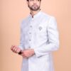 Men's Velvet White Jodhpuri