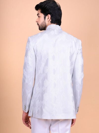 Men's Velvet White Jodhpuri