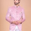 Velvet Pink Jodhpuri Suit