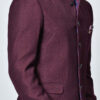 Wine Bandhgala Suit